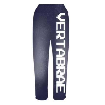Vertabrae Navy with White Logo Sweatpant