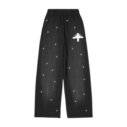 Vertabrae Oversized Crystal Sweatpants