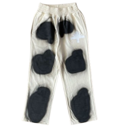 Vertabrae White with Black Printed Pant 2